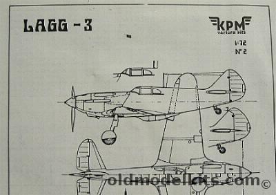 KPM 1/72 Lagg-3 - (Lagg3), 2 plastic model kit